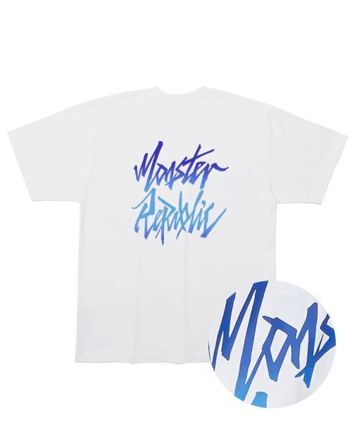 MONSTER REPUBLIC(モンスターリパブリック)の「ムーブメントロゴブルーウェーブTシャツホワイト(Tシャツ/カットソー・レディース・その他・MEDIUM/SMALL/X-LARGE/LARGE)」の3枚目の写真