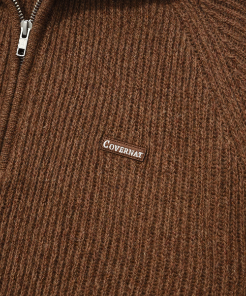 COVERNAT(カバーナット)の「アセンティックワッペンハーフジップニットブラウン(ニット/セーター・レディース・その他・LARGE/X-LARGE/SMALL/MEDIUM)」の5枚目の写真