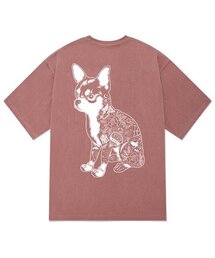 KTPP0087 チカノドッグ ピグメント 半袖Tシャツ - ピンク