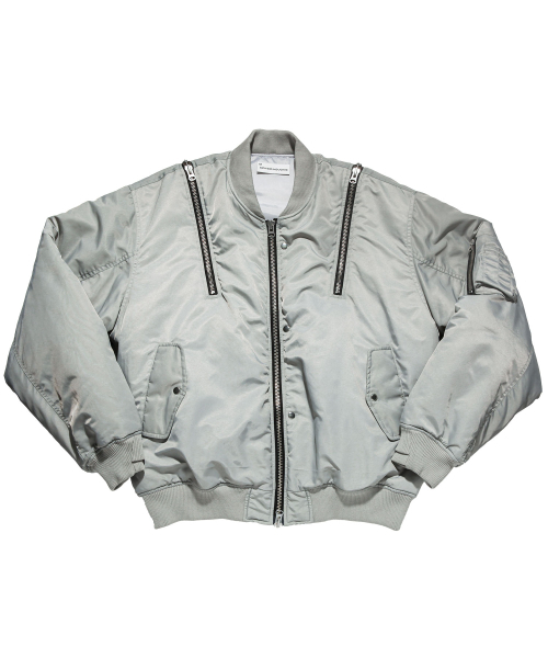 SCHISM INDUCING(スキズムインデューシング)の「ZIP BOMBER GREY(ブルゾン・レディース・その他・MEDIUM/LARGE)」の2枚目の写真