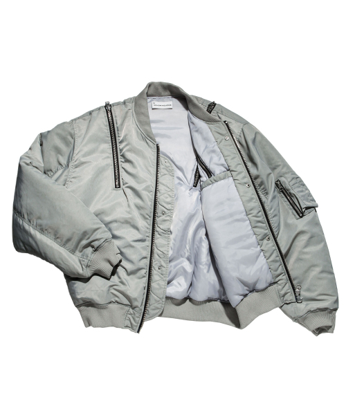 SCHISM INDUCING(スキズムインデューシング)の「ZIP BOMBER GREY(ブルゾン・レディース・その他・MEDIUM/LARGE)」の4枚目の写真