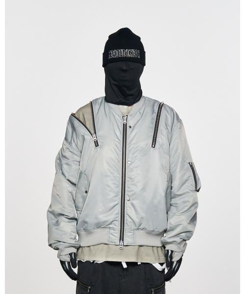SCHISM INDUCING(スキズムインデューシング)の「ZIP BOMBER GREY(ブルゾン・レディース・その他・MEDIUM/LARGE)」の7枚目の写真