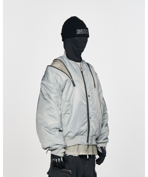 SCHISM INDUCING(スキズムインデューシング)の「ZIP BOMBER GREY(ブルゾン・レディース・その他・MEDIUM/LARGE)」の8枚目の写真