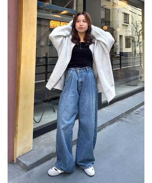 Ungrid(アングリッド)の「アンゴラ混ジップニットカーデ(カーディガン/ボレロ・レディース・レッド/ライトグレー/オフホワイト・FREE)」の20枚目の写真