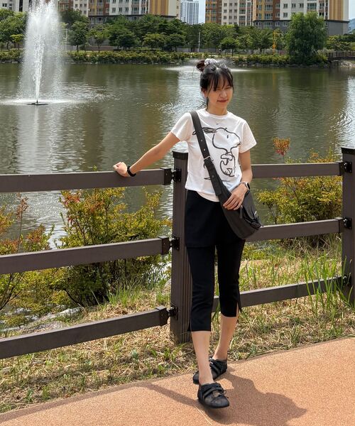 LADY VOLUME(レディーボリューム)の「ムーブスヌーピーTシャツ(アイボリー)(Tシャツ/カットソー・レディース・その他・SMALL/MEDIUM)」の11枚目の写真