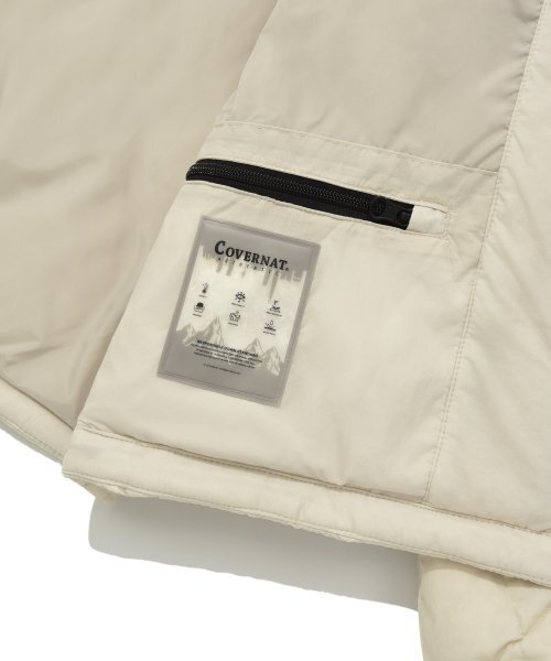 COVERNAT（カバーナット）の「RDS ハイライトスタンドカラー ダウン アイボリー（ダウンジャケット/コート・レディース・その他・SMALL/X-LARGE/LARGE/MEDIUM）」の11枚目の写真