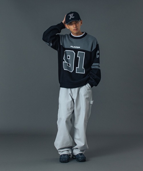 XLARGE（エクストララージ）の「PATCHED OLD ENGLISH PAINTER PANTS（その他パンツ・メンズ・ブラック/グレー/カモフラージュ/ネイビー・30inch/32inch/34inch/36inch）」の10枚目の写真