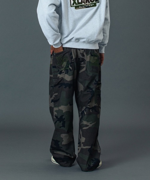 XLARGE（エクストララージ）の「PATCHED OLD ENGLISH PAINTER PANTS（その他パンツ・メンズ・ブラック/グレー/カモフラージュ/ネイビー・30inch/32inch/34inch/36inch）」の15枚目の写真