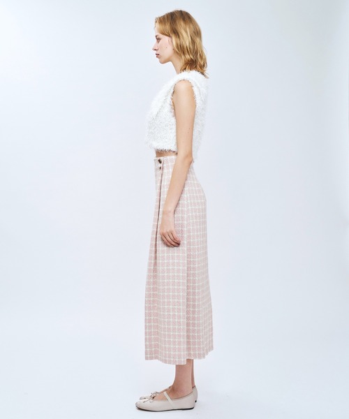 DEICY（デイシー）の「リボンシャギーカラーニット（ニット/セーター・レディース・ライトブルー/ラベンダー/オフホワイト・FREE）」の6枚目の写真