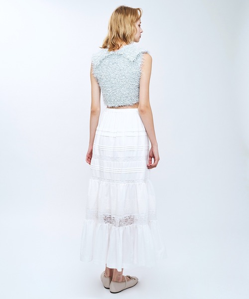 DEICY（デイシー）の「リボンシャギーカラーニット（ニット/セーター・レディース・ライトブルー/ラベンダー/オフホワイト・FREE）」の11枚目の写真