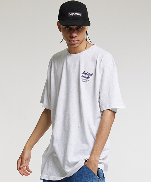 CREAM SODA LAB(クリームソーダラボ)の「15MIN クォーター チームプレイ グラフィック ロゴ 半袖Tシャツ ライトグレー パープル(Tシャツ/カットソー・レディース・その他・LARGE/MEDIUM/X-LARGE/XX-LARGE)」の6枚目の写真