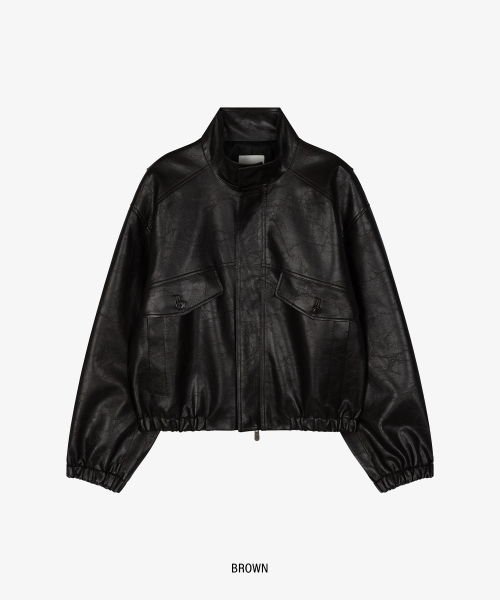 grove（グローブ）の「BASTON LEATHER ZIP-UP JACKET（ライダースジャケット・レディース・ブラウン・FREE）」の4枚目の写真