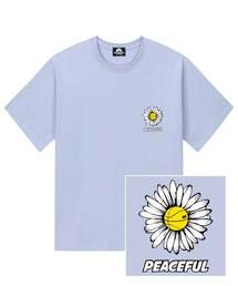 デイジーピースフルロゴTシャツ - パープル