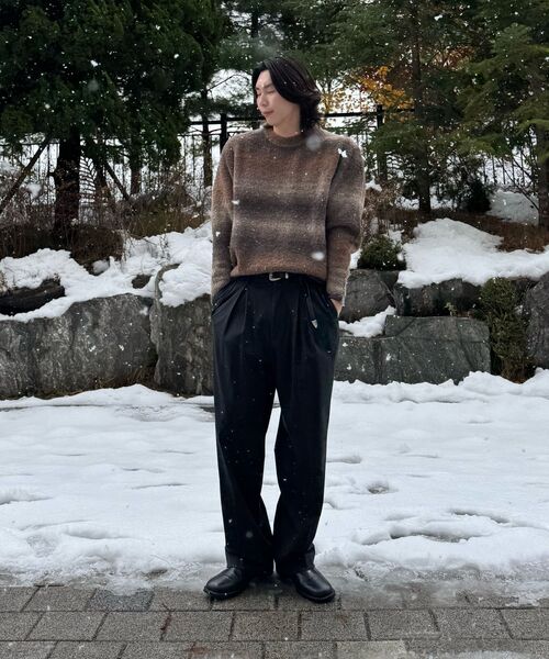 NONBLANK(ノンブランク)の「グラデーションラウンドニット_BLACK(ニット/セーター・メンズ・その他・SMALL/MEDIUM/LARGE/X-LARGE)」の11枚目の写真
