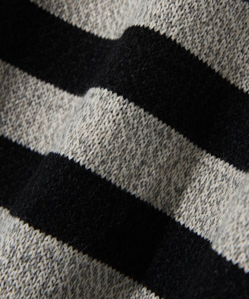Diamond Layla（ダイアモンドレイラ）の「Striped collar cardigan shirt C7 Oatmeal&Black（カーディガン/ボレロ・レディース・その他・LARGE）」の4枚目の写真