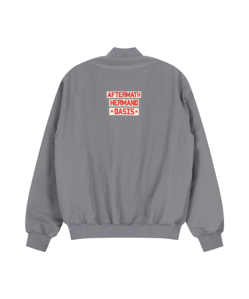 AFTERMATH（アフターマス）の「ATM LOGO VARSITY JACKET (GREY)（その他アウター・レディース・グレー・MEDIUM/LARGE/X-LARGE）」の2枚目の写真