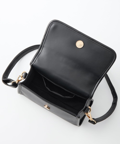 INGNI（イング）の「エンブレム付ショルダーバッグ（ハンドバッグ・レディース・ブラック/ホワイト・-）」の20枚目の写真