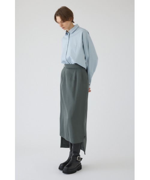 RIM.ARK(リムアーク)の「Back long SK バックロングスカート(スカート・レディース・グレー/ライトグリーン/ブラック・38/36)」の11枚目の写真