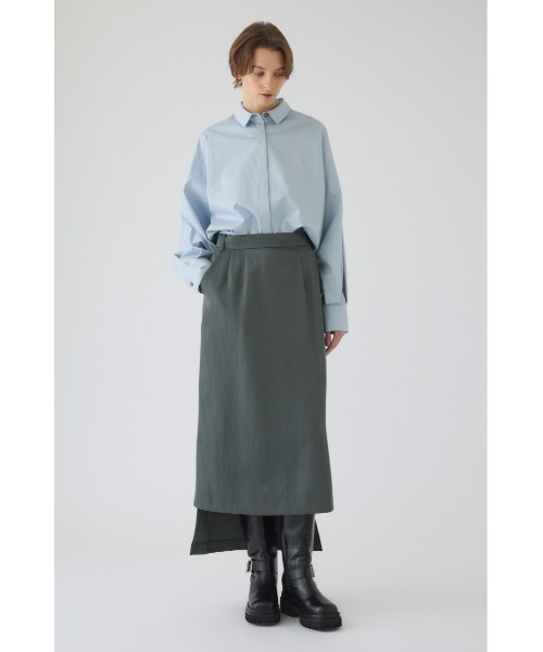 RIM.ARK(リムアーク)の「Back long SK バックロングスカート(スカート・レディース・グレー/ライトグリーン/ブラック・38/36)」の8枚目の写真
