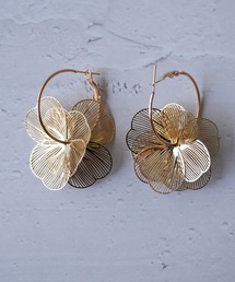 Port（ポート）の「【 Port / ポート 】 メタル フラワー フープピアス #（ピアス（両耳用））」