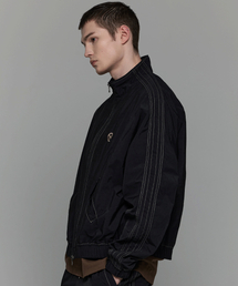 HEDER HELEN（ヘダーヘレン）の「3-L HH High neck zip-up JP black（ナイロンジャケット）」