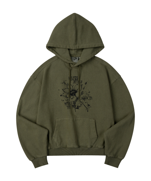 WILDROCK（ワイルドロック）の「ホリシーシュ ワイルドフラワーズ ピグメントオーバーサイズフード_5 COL（パーカー・レディース・ライトグレー/ピンク/ブルー/ダークカーキ/チャコール・SMALL/MEDIUM/LARGE/X-SMALL）」の10枚目の写真
