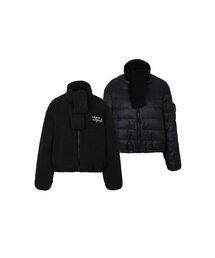 PLAYBOO（プレイブー）の「REVERSIBLE DUCK DOWN SHERPA PUFFER JACKET_Black（ダウンジャケット/コート）」