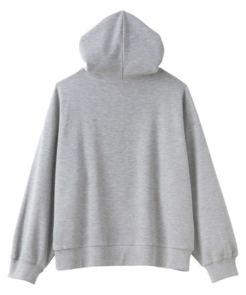 GeeRA(ジーラ)の「ハーフジップワッフルパーカー(パーカー・レディース・ネイビー/ライトピンク/杢グレー・X-LARGE/LARGE/MEDIUM)」の22枚目の写真