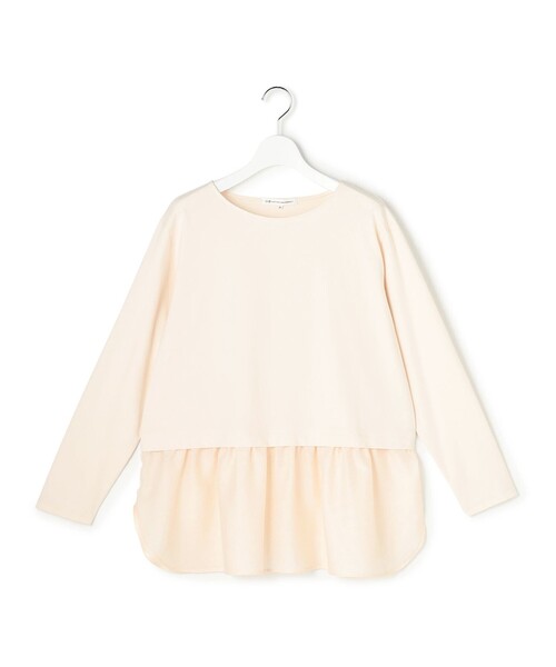 23区 S（ニジュウサンクチイサイサイズ）の「ナチュラルコットンベア シアードッキング カットソー（Tシャツ/カットソー・レディース・ブラック系/ベージュ系/ホワイト系・32）」の22枚目の写真