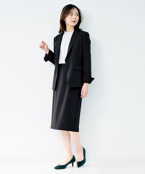 UNTITLED(アンタイトル)の「杢調タイトスカート(スカート・レディース・ネイビー/グレー系その他/ブラウン系その他7・03/01/02)」の18枚目の写真