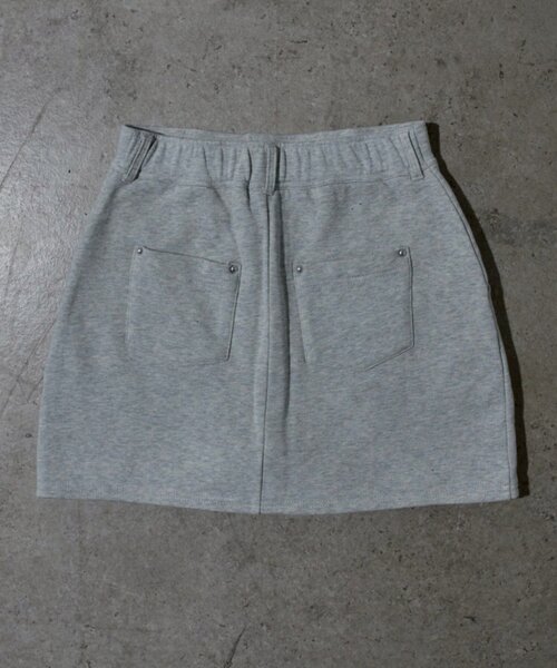 Mavie..7（メヴィセットゥ）の「【Mavie..7】スタッズ付ミニスコート（スカート・レディース・グレー/ブラック/スミクロ・MEDIUM/SMALL）」の11枚目の写真