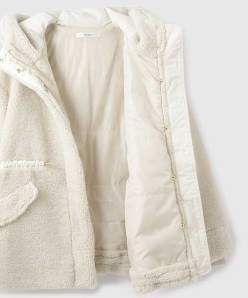 VICKY（ビッキー）の「ショートボアナカワタドロストブルゾン（ブルゾン・レディース・ブラック/ブラウン・M）」の10枚目の写真