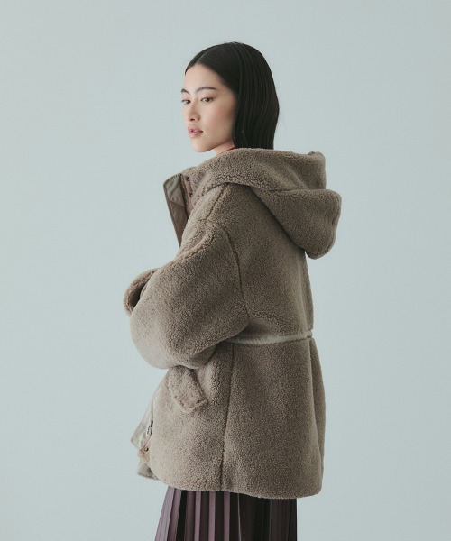 VICKY（ビッキー）の「ショートボアナカワタドロストブルゾン（ブルゾン・レディース・ブラック/ブラウン・M）」の15枚目の写真