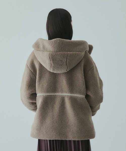 VICKY（ビッキー）の「ショートボアナカワタドロストブルゾン（ブルゾン・レディース・ブラック/ブラウン・M）」の16枚目の写真