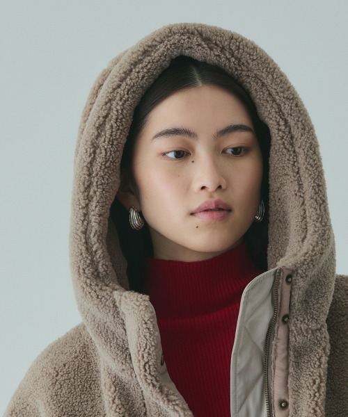 VICKY（ビッキー）の「ショートボアナカワタドロストブルゾン（ブルゾン・レディース・ブラック/ブラウン・M）」の17枚目の写真