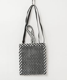【Swaraj/スワラージ】手編みメッシュレザー2WAY mini BAG（牛革）