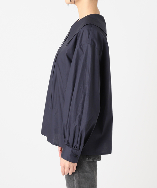 JOURNAL STANDARD relume(ジャーナルスタンダード レリューム)の「《追加 / 新色》ビッグカラーブラウス(シャツ/ブラウス・レディース・ブルー系その他/ホワイト・FREE)」の6枚目の写真