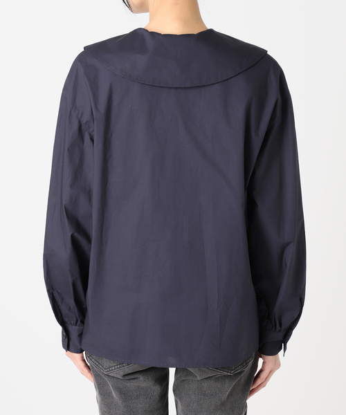 JOURNAL STANDARD relume(ジャーナルスタンダード レリューム)の「《追加 / 新色》ビッグカラーブラウス(シャツ/ブラウス・レディース・ブルー系その他/ホワイト・FREE)」の7枚目の写真