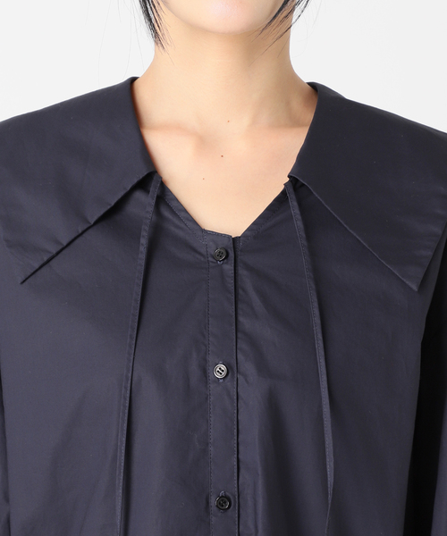 JOURNAL STANDARD relume(ジャーナルスタンダード レリューム)の「《追加 / 新色》ビッグカラーブラウス(シャツ/ブラウス・レディース・ブルー系その他/ホワイト・FREE)」の8枚目の写真