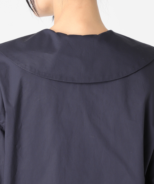 JOURNAL STANDARD relume(ジャーナルスタンダード レリューム)の「《追加 / 新色》ビッグカラーブラウス(シャツ/ブラウス・レディース・ブルー系その他/ホワイト・FREE)」の9枚目の写真