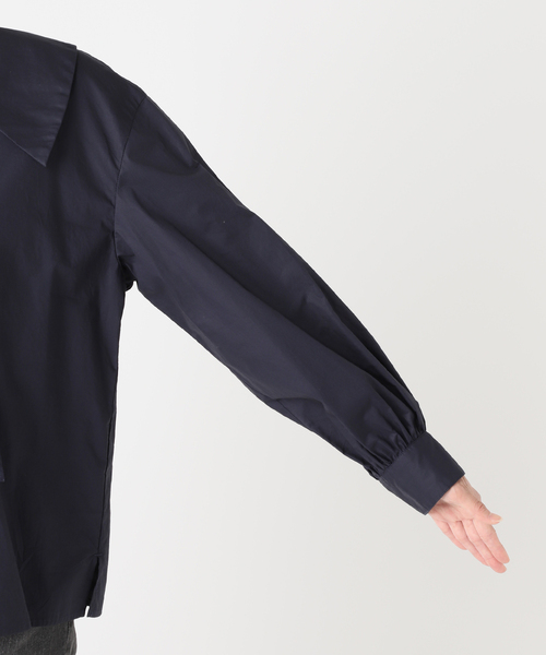 JOURNAL STANDARD relume(ジャーナルスタンダード レリューム)の「《追加 / 新色》ビッグカラーブラウス(シャツ/ブラウス・レディース・ブルー系その他/ホワイト・FREE)」の10枚目の写真