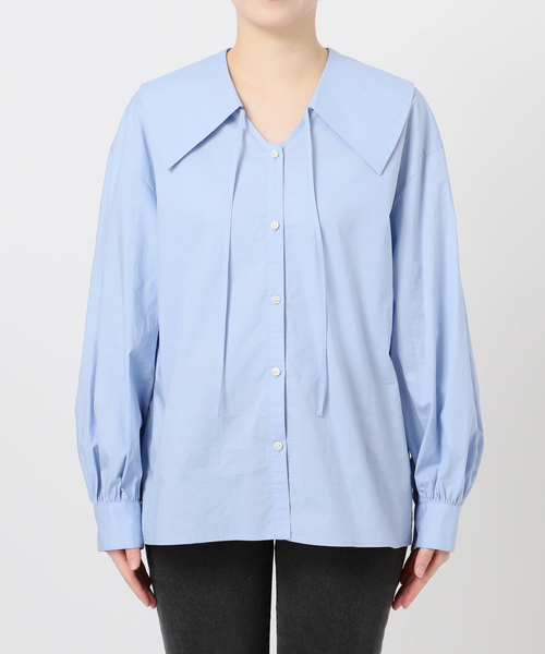 JOURNAL STANDARD relume(ジャーナルスタンダード レリューム)の「《追加 / 新色》ビッグカラーブラウス(シャツ/ブラウス・レディース・ブルー系その他/ホワイト・FREE)」の16枚目の写真