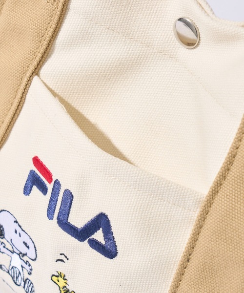FILA(フィラ)の「【FILA × PEANUTS】コラボ ミニトートバッグ(トートバッグ・レディース・ベージュ/ブラック・FREE)」の12枚目の写真