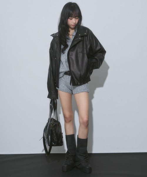 ENVYM（アンビー）の「コンパクト リブニット ショートパンツ（その他パンツ・レディース・ブラウン/ピンク/グレー・FREE）」の14枚目の写真