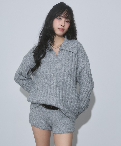 ENVYM（アンビー）の「コンパクト リブニット ショートパンツ（その他パンツ・レディース・ブラウン/ピンク/グレー・FREE）」の10枚目の写真