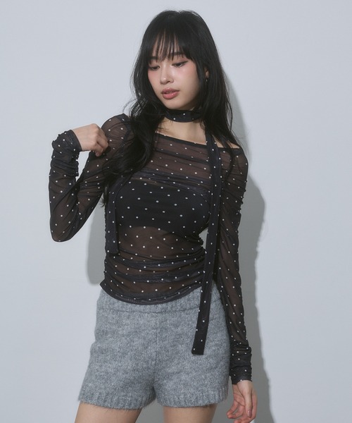 ENVYM（アンビー）の「コンパクト リブニット ショートパンツ（その他パンツ・レディース・ブラウン/ピンク/グレー・FREE）」の15枚目の写真