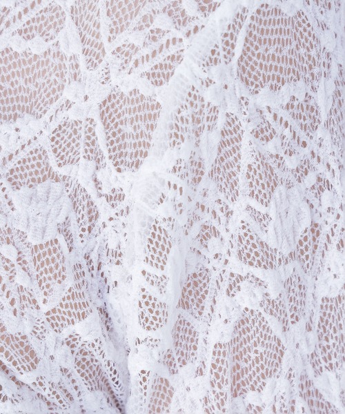 NATURAL BEAUTY BASIC(ナチュラルビューティーベーシック)の「◇レースハイネックカットソー(Tシャツ/カットソー・レディース・オフホワイト/ブラック・FREE)」の12枚目の写真