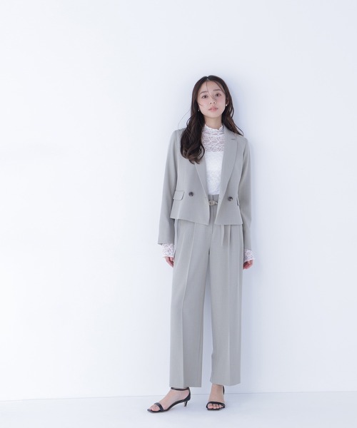 NATURAL BEAUTY BASIC(ナチュラルビューティーベーシック)の「◇レースハイネックカットソー(Tシャツ/カットソー・レディース・オフホワイト/ブラック・FREE)」の10枚目の写真