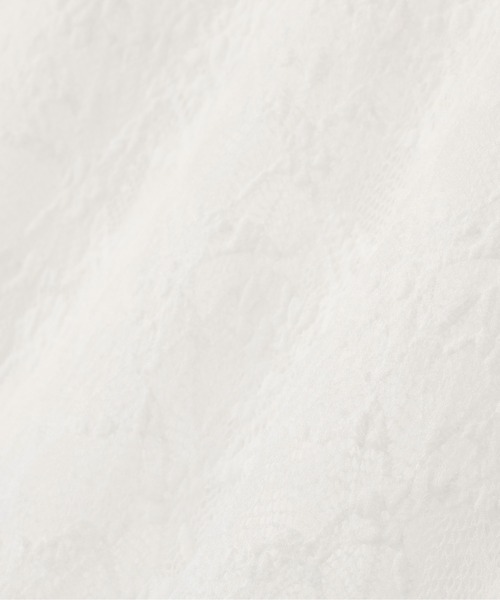 NATURAL BEAUTY BASIC（ナチュラルビューティーベーシック）の「◇レースハイネックカットソー（Tシャツ/カットソー・レディース・オフホワイト/ブラック・FREE）」の22枚目の写真