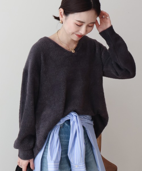 セール】Vネックフェアリーニットプルオーバー（ニット/セーター